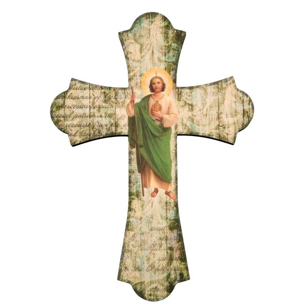 12" St. Jude Wood Cross