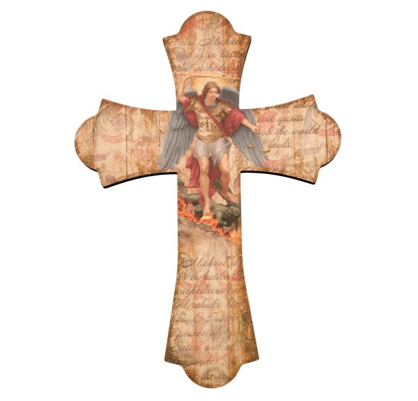 12" St. Michael Wood Cross
