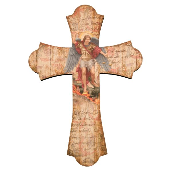 12" St. Michael Wood Cross