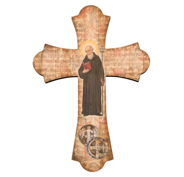 12" St. Benedict Wood Cross