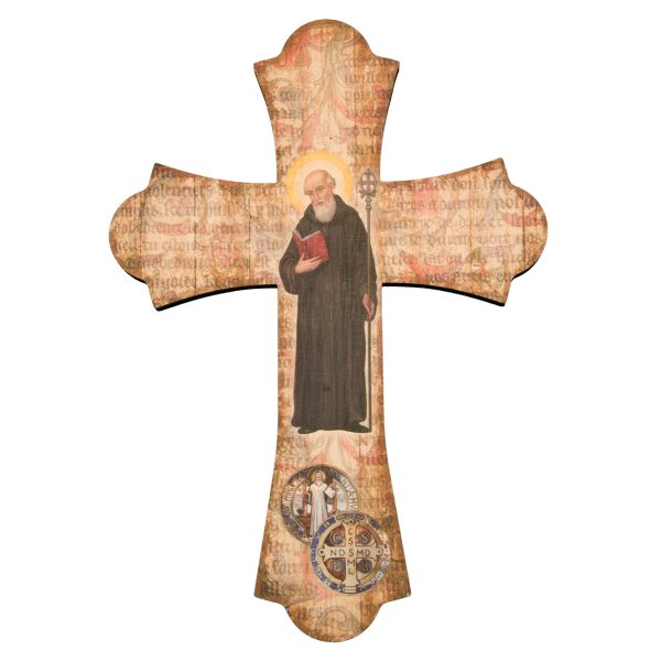 12" St. Benedict Wood Cross