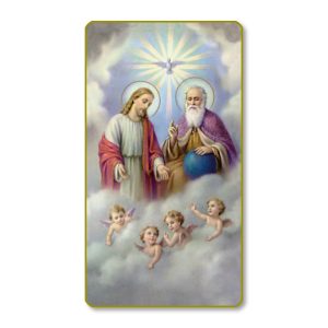 Holy Trinity Paper Gold Edge Blank Paper Prayer Card (pack of 100)