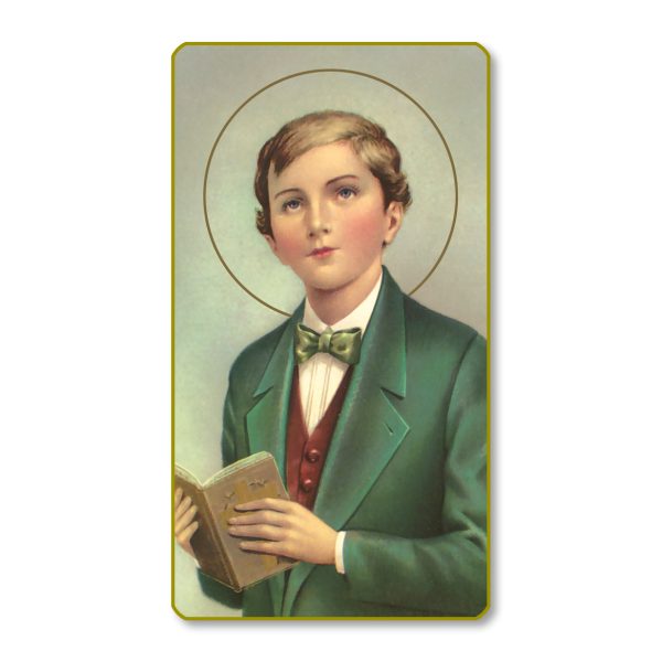 Saint Dominic Savio Gold Edge Blank Paper Prayer Card (pack of 100)