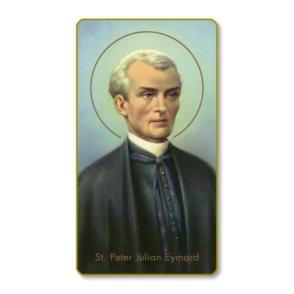Saint Peter Julian Eymard Gold Edge Blank Paper Prayer Card (pack of 100)