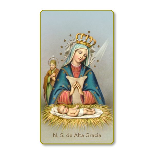 Nuestra Senora De Altagracia Gold Edge Blank Paper Prayer Card (pack of 100)