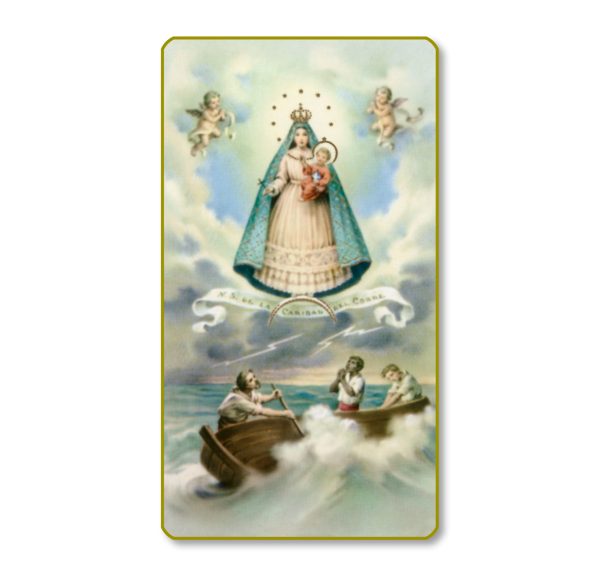 Nuestra Senora Caridad Del Cobre Gold Edge Blank Paper Prayer Card (pack of 100)