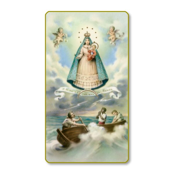 Nuestra Senora Caridad Del Cobre Gold Edge Blank Paper Prayer Card (pack of 100)