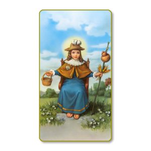 Santo Nino De Atocha Gold Edge Blank Paper Prayer Card (pack of 100)