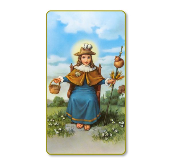 Santo Nino De Atocha Gold Edge Blank Paper Prayer Card (pack of 100)
