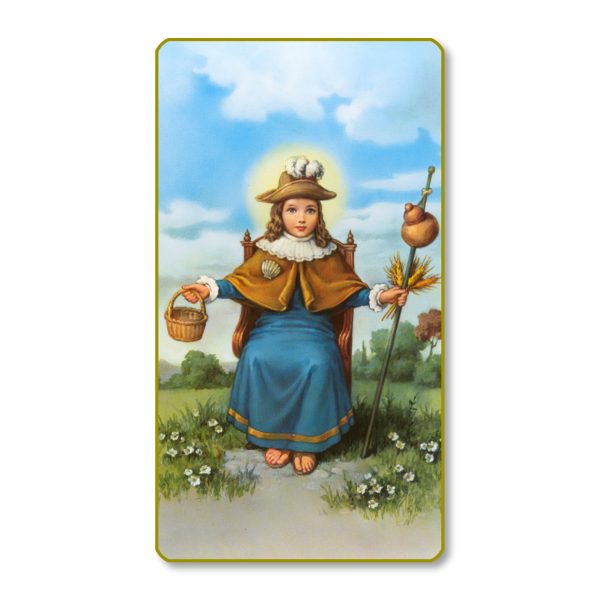 Santo Nino De Atocha Gold Edge Blank Paper Prayer Card (pack of 100)