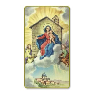 Nuestra Senora De Loreto Gold Edge Blank Paper Prayer Card (pack of 100)
