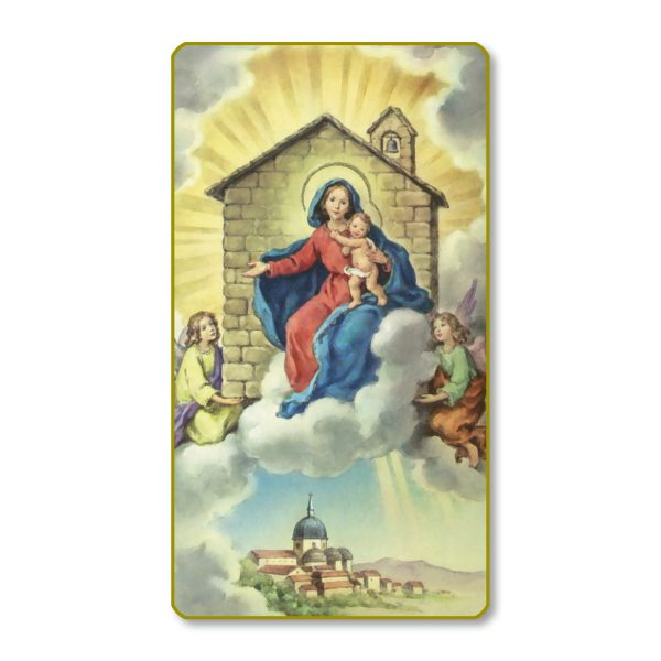 Nuestra Senora De Loreto Gold Edge Blank Paper Prayer Card (pack of 100)