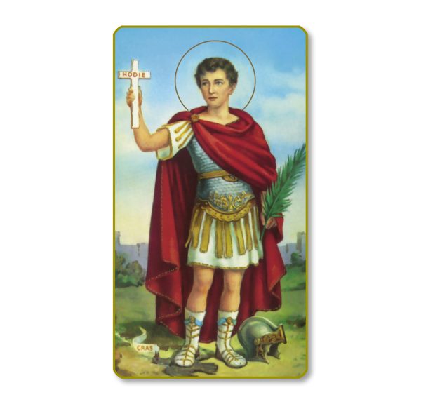 San Expedito Gold Edge Blank Paper Prayer Card (pack of 100)