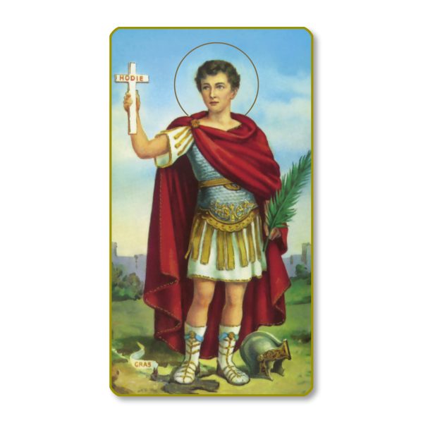 San Expedito Gold Edge Blank Paper Prayer Card (pack of 100)