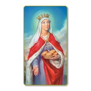 Saint Elizabeth of Hungary Gold Edge Blank Paper Prayer Card (pack of 100)