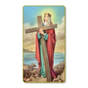 Saint Helen Gold Edge Blank Paper Prayer Card (pack of 100)