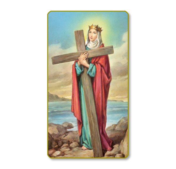 Saint Helen Gold Edge Blank Paper Prayer Card (pack of 100)