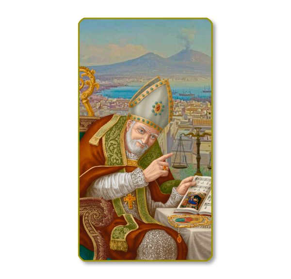 Saint Alfonso Gold Edge Blank Paper Prayer Card (pack of 100)