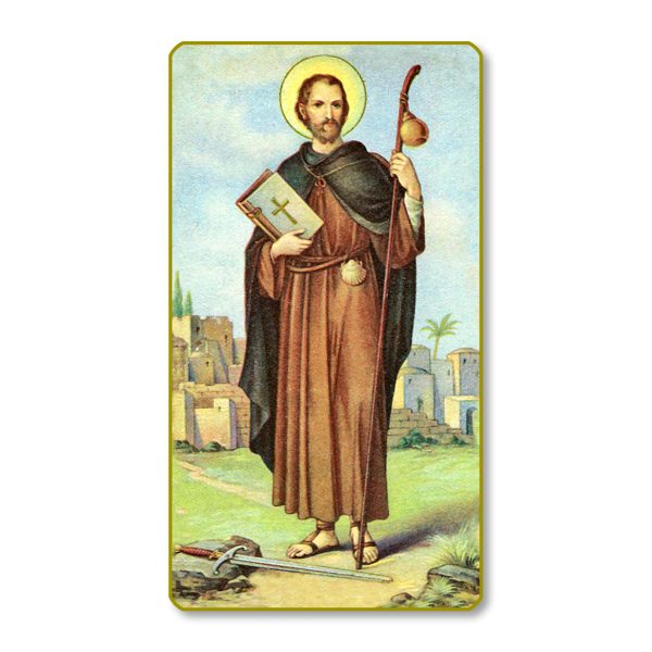 Saint James Gold Edge Blank Paper Prayer Card (pack of 100)