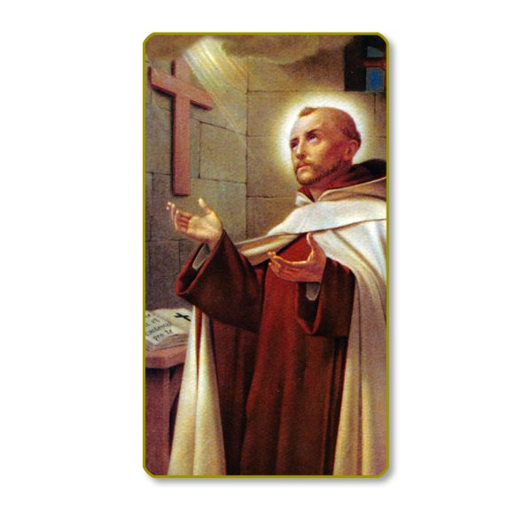 Saint John of the Cross Gold Edge Blank Paper Prayer Card (pack of 100)