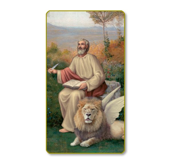 Saint Mark Gold Edge Blank Paper Prayer Card (pack of 100)