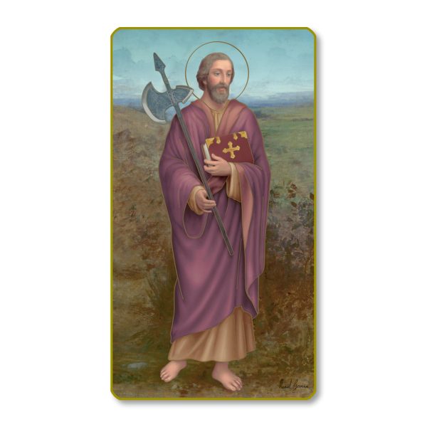 Saint Mattia Gold Edge Blank Paper Prayer Card (pack of 100)