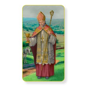 Saint Alphonsus Gold Edge Blank Paper Prayer Card (pack of 100)