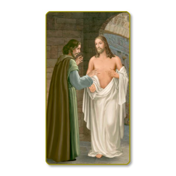Saint Thomas Gold Edge Blank Paper Prayer Card (pack of 100)