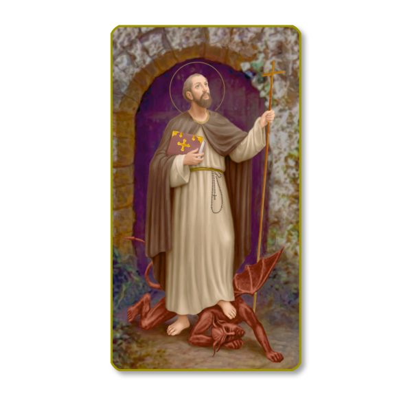 Saint William Gold Edge Blank Paper Prayer Card (pack of 100)