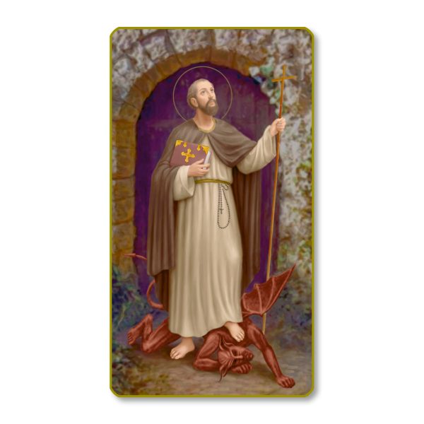Saint William Gold Edge Blank Paper Prayer Card (pack of 100)