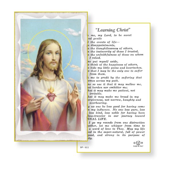 Sacred Heart of Jesus Paper Prayer Card (Pack of 100)