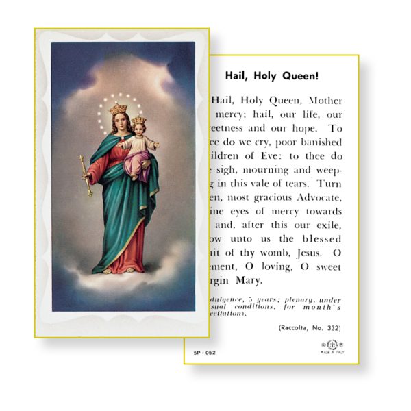 Hail Holy Queen Paper Prayer Card (Pack of 100)