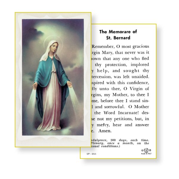 Our Lady of Grace Paper Prayer Card (Pack of 100)
