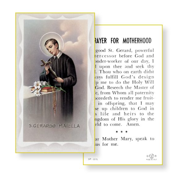 Saint Gerard Majella Paper Prayer Card (Pack of 100)