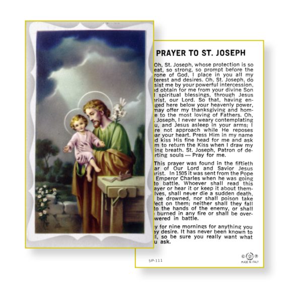 Saint Joseph Paper Prayer Card (Pack of 100)