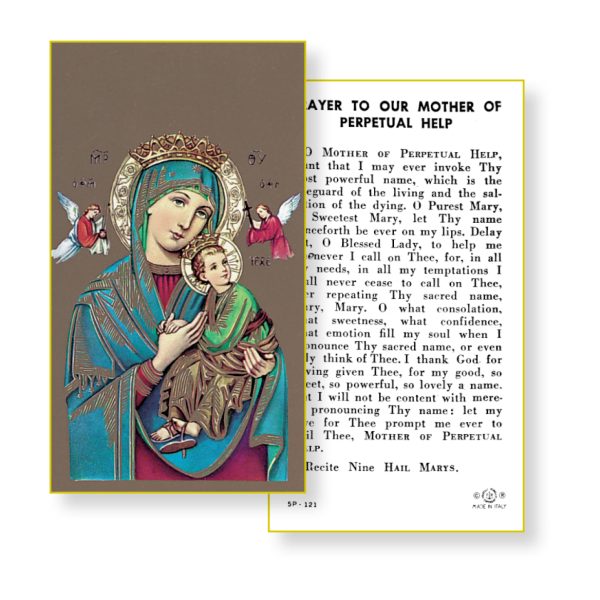 Our Lady of Perpetual Help Paper Prayer Card (Pack of 100)