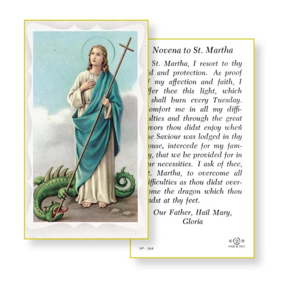 Saint Martha Paper Prayer Card (Pack of 100)