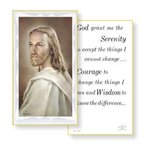 Serenity Prayer Gold Edges Prayer Card (Pack of 100)