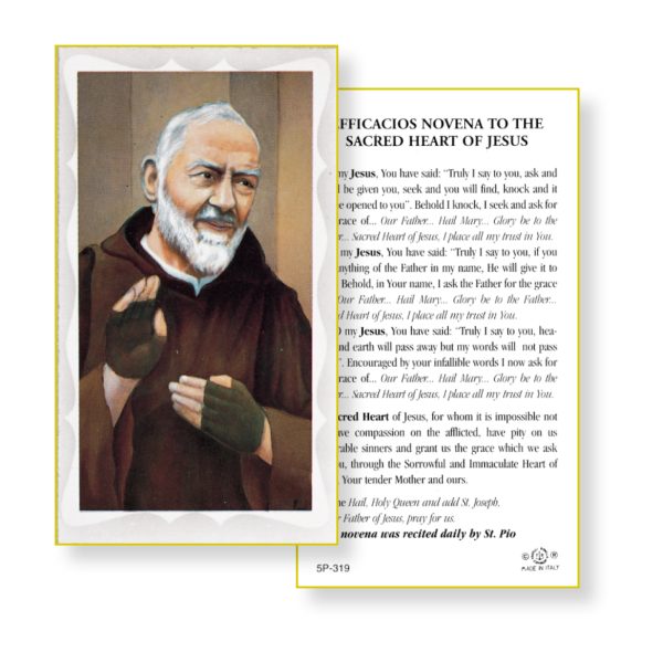 Saint Pio Paper Prayer Card (Pack of 100)
