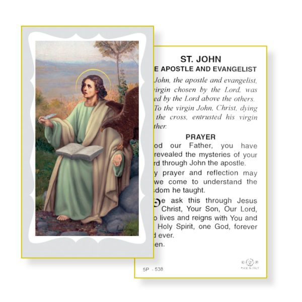 Saint John Paper Prayer Card (Pack of 100)