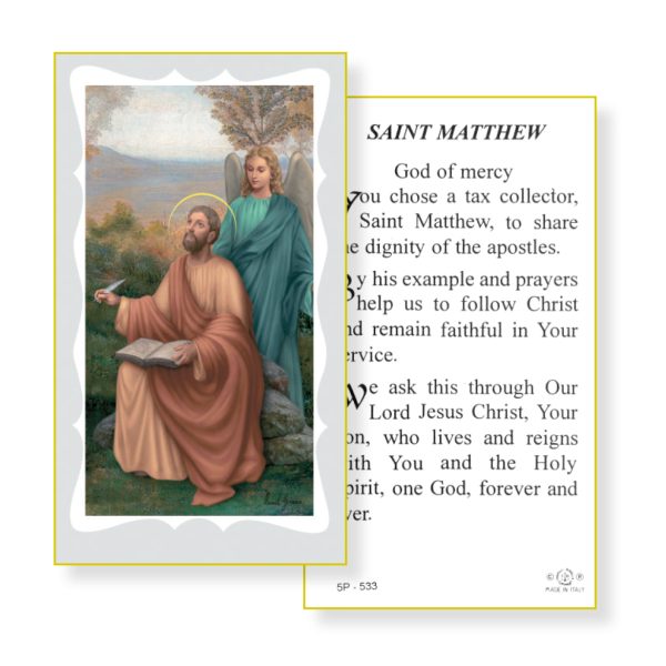 Saint Matthew Paper Prayer Card (Pack of 100)