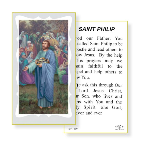 Saint Philip Paper Prayer Card (Pack of 100)