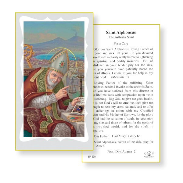 Saint Alphonsus Paper Prayer Card (Pack of 100)