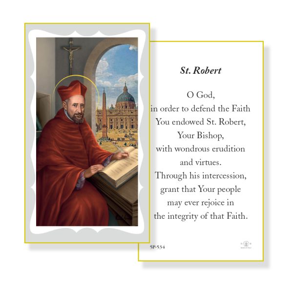 Saint Robert Paper Prayer Card (Pack of 100)