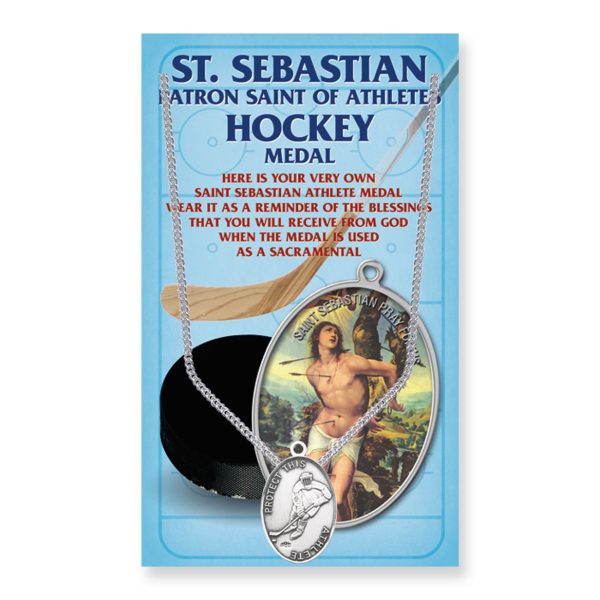 Saint Sebastian Men's Oval Hockey Medal