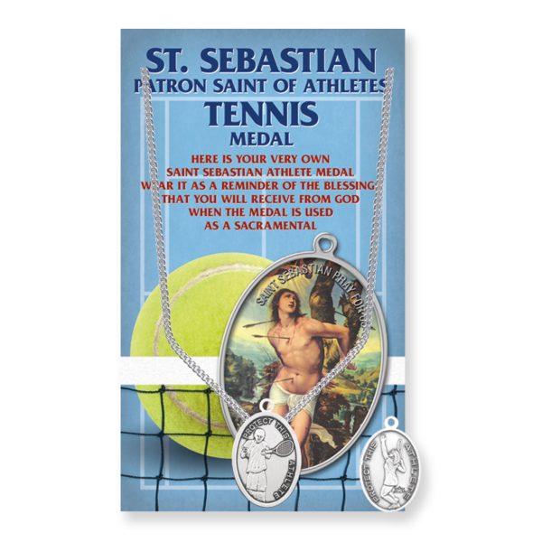 Saint Sebastian Women's Oval Tennis Medal