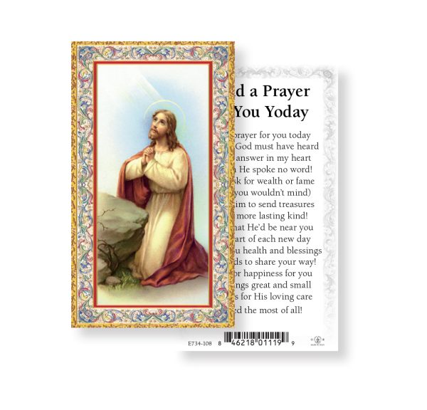 I Said a Prayer For You Today Gold-Stamped Paper Prayer Card (pack of 100)