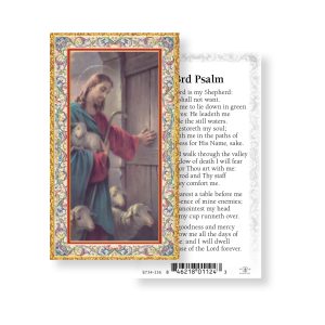 Twenty Third Psalm Gold-Stamped Paper Prayer Card (pack of 100)