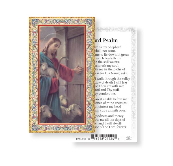 Twenty Third Psalm Gold-Stamped Paper Prayer Card (pack of 100)