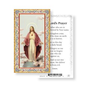 The Lord's Prayer Gold-Stamped Paper Prayer Card (pack of 100)
